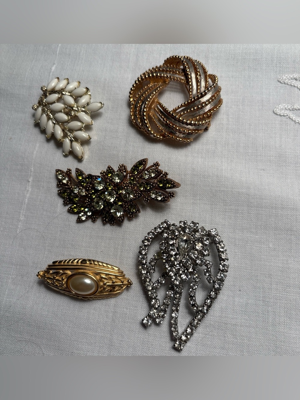 Lot of 5 Brooches - Kramer! Hobe, Marcel Boucher and 2 unbranded